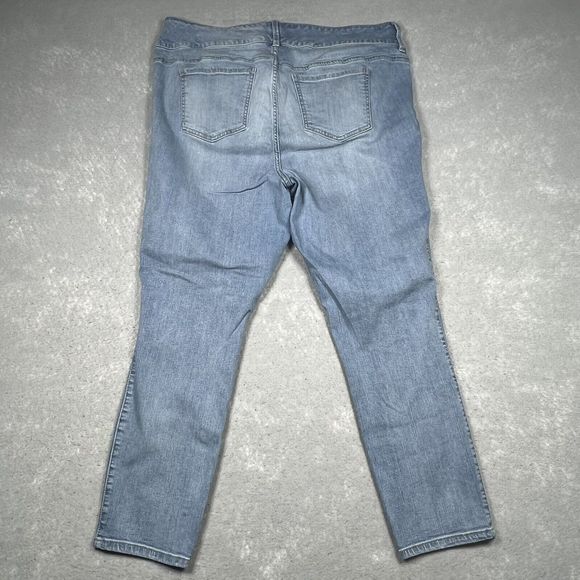 Torrid Jegging Womens Size 20 Light Blue Jegging Stretch Denim Jeans Pockets - Picture 7 of 10